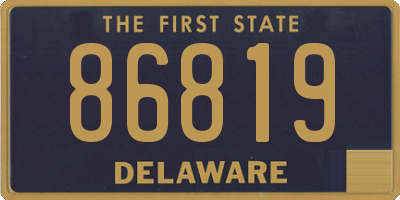 DE license plate 86819