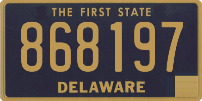 DE license plate 868197