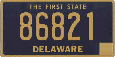 DE license plate 86821