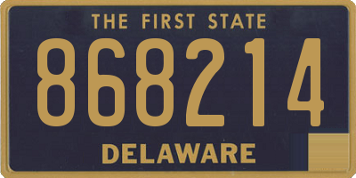 DE license plate 868214