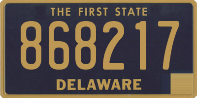 DE license plate 868217