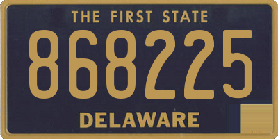 DE license plate 868225