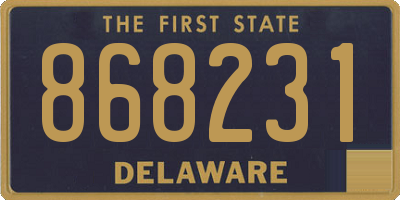 DE license plate 868231