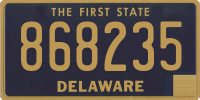 DE license plate 868235