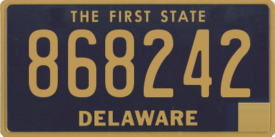 DE license plate 868242