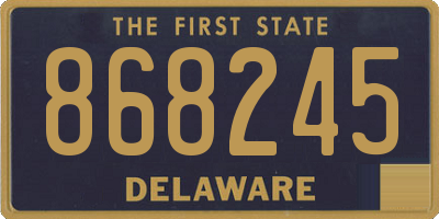 DE license plate 868245