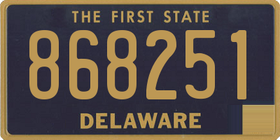 DE license plate 868251