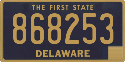 DE license plate 868253