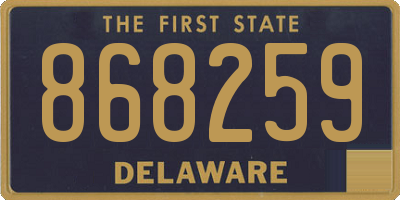 DE license plate 868259