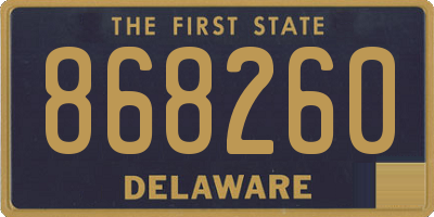 DE license plate 868260