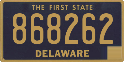 DE license plate 868262
