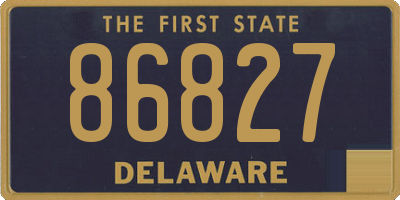 DE license plate 86827