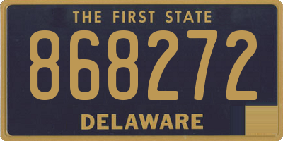DE license plate 868272
