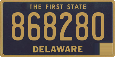 DE license plate 868280
