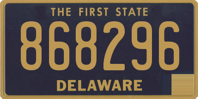 DE license plate 868296