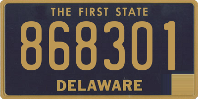 DE license plate 868301