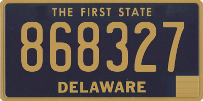 DE license plate 868327