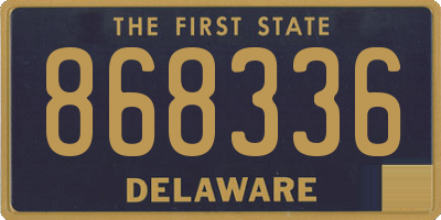 DE license plate 868336
