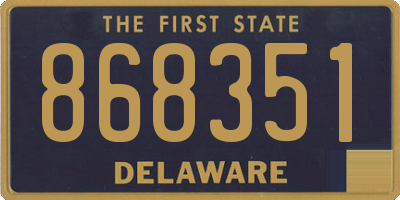 DE license plate 868351