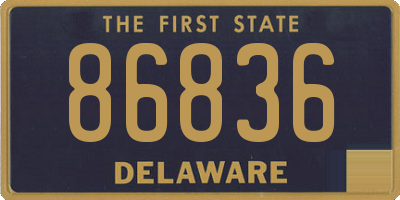 DE license plate 86836