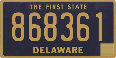 DE license plate 868361