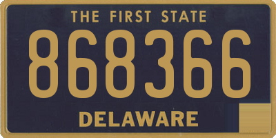DE license plate 868366