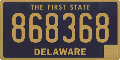 DE license plate 868368