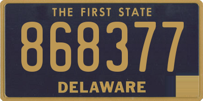 DE license plate 868377