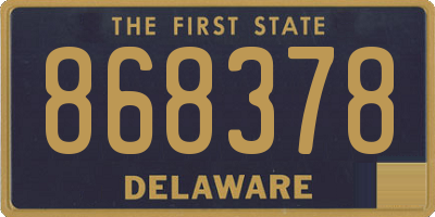 DE license plate 868378