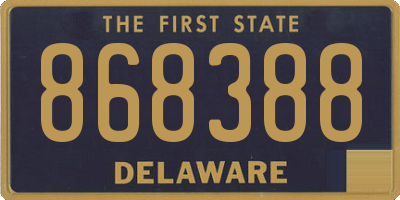 DE license plate 868388