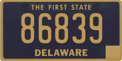DE license plate 86839