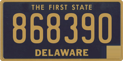 DE license plate 868390
