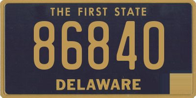 DE license plate 86840