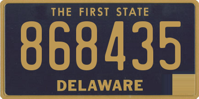DE license plate 868435