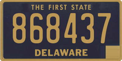 DE license plate 868437