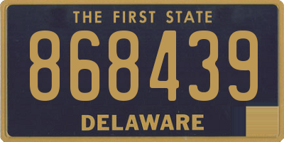 DE license plate 868439