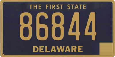 DE license plate 86844