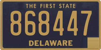 DE license plate 868447