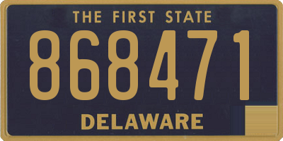 DE license plate 868471