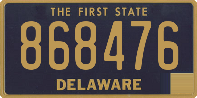 DE license plate 868476