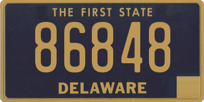 DE license plate 86848