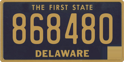 DE license plate 868480