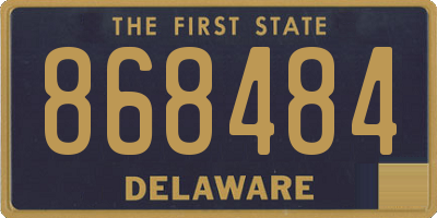 DE license plate 868484