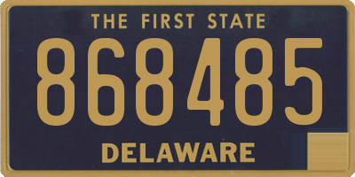DE license plate 868485