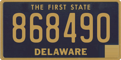 DE license plate 868490