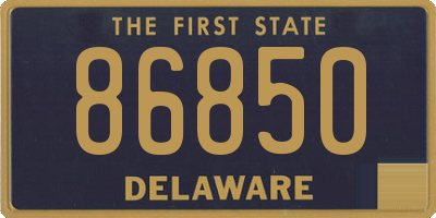 DE license plate 86850
