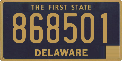 DE license plate 868501