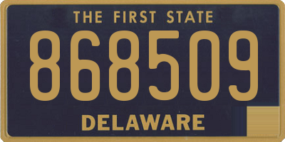 DE license plate 868509