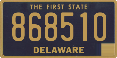 DE license plate 868510