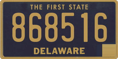 DE license plate 868516